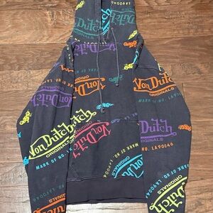 Von Dutch Multicolor Logo Hoodie